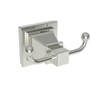  Malvina Robe Hook Bathroom Accessory - Polished Nickel - Natural