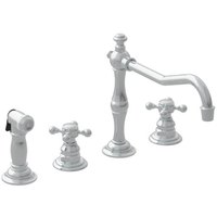  Chesterfield Two-Handle Kitchen Faucet - Polished Nickel - Natural