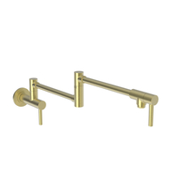  East Square Pot Filler Kitchen Faucet - Satin Brass - PVD