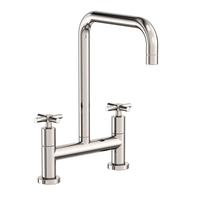  East Square Two-Handle Kitchen Faucet - Polished Nickel - Natural
