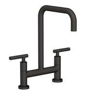  East Square Two-Handle Kitchen Faucet - Flat Black