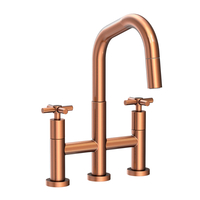  East Square Pull-Out Spray Kitchen Faucet - Antique Copper