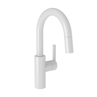  East Linear Single-Hole Bar Faucet - White