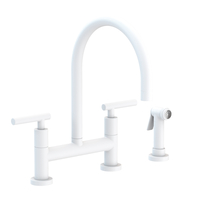  East Linear Two-Handle Kitchen Faucet - Matte White