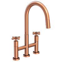  East Linear Pull-Out Spray Kitchen Faucet - Antique Copper