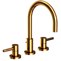  East Linear 8'' Widespread Bathroom Faucet - Uncoated Polished Brass - Living
