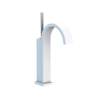  Secant Single Hole Bathroom Faucet - Matte White
