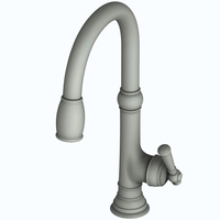  Jacobean Pull-Out Spray Kitchen Faucet - Matte White