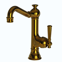  Jacobean Single-Hole Bar Faucet - Uncoated Polished Brass - Living