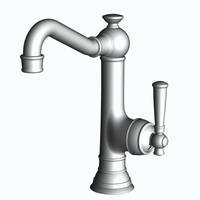  Jacobean Single-Hole Bar Faucet - Matte White