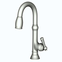  Jacobean Single-Hole Bar Faucet - Matte White