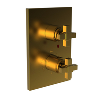  Malvina Thermostatic / Volume Control Trim Trim Kit - Satin Gold