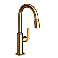  Adams Pull-Out Spray Kitchen Faucet - French Gold - PVD