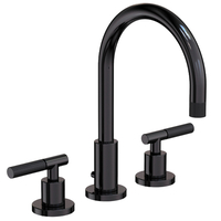  Muncy 8'' Widespread Bathroom Faucet - Midnight Chrome
