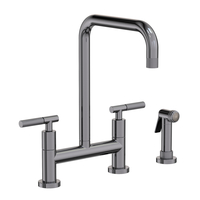  Muncy Two-Handle Kitchen Faucet - Midnight Chrome