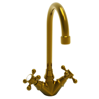  Chesterfield Single-Hole Bar Faucet - Uncoated Polished Brass - Living