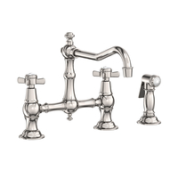  Fairfield Two-Handle Kitchen Faucet - Polished Nickel - Natural