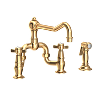  Fairfield Two-Handle Kitchen Faucet - Uncoated Polished Brass - Living
