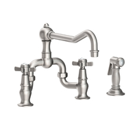  Fairfield Two-Handle Kitchen Faucet - Stainless Steel - PVD