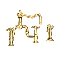Two Handle Kitchen Faucet 3 Hole