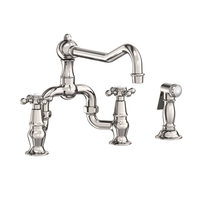  Chesterfield Two-Handle Kitchen Faucet - Polished Nickel - Natural