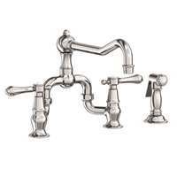  Chesterfield Two-Handle Kitchen Faucet - Polished Nickel - Natural