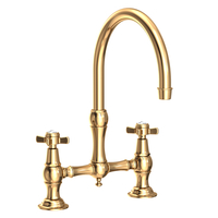  Fairfield Two-Handle Kitchen Faucet - Uncoated Polished Brass - Living