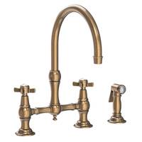  Fairfield Two-Handle Kitchen Faucet - Antique Brass