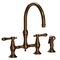  Chesterfield Two-Handle Kitchen Faucet - Antique Brass