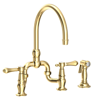 Two Handle Kitchen Faucet 8'' Center