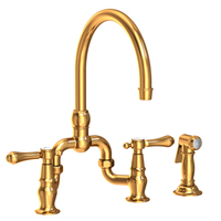  Chesterfield Two-Handle Kitchen Faucet - Aged Brass