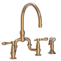  Chesterfield Two-Handle Kitchen Faucet - Antique Brass