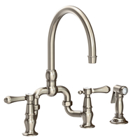 Two Handle Kitchen Faucet 8'' Center
