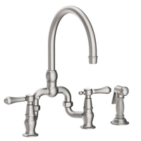  Chesterfield Two-Handle Kitchen Faucet - Stainless Steel - PVD