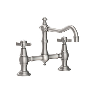  Fairfield Two-Handle Kitchen Faucet - Stainless Steel - PVD