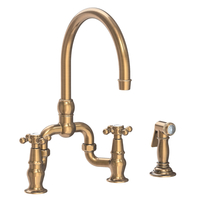  Chesterfield Two-Handle Kitchen Faucet - Antique Brass