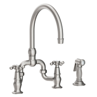 Two Handle Kitchen Faucet 8'' Center