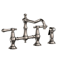  Chesterfield Two-Handle Kitchen Faucet - Polished Nickel - Natural