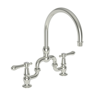  Chesterfield Two-Handle Kitchen Faucet - Polished Nickel - Natural