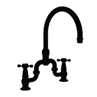 Two Handle Kitchen Faucet 8'' Center Two Handle Kitchen Faucet 8'' Center