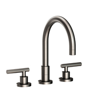  East Linear Two-Handle Kitchen Faucet - Stainless Steel - PVD