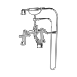 N2400-4273/14 Aylesbury Deck Mount With Handshower Tub Faucet - Gun Metal