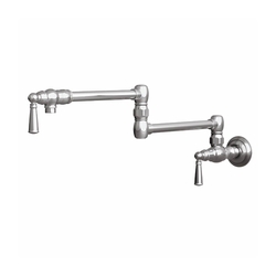 N2470-5503/15 Jacobean Pot Filler Kitchen Faucet - Polished Nickel - Natural