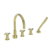 Newport Brass N3-2987/01 Forever Brass - PVD Tub Faucet Trim Kit
