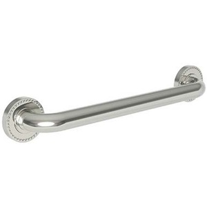 N1020-3916/15 Amisa Grab Bar Bathroom Accessory - Polished Nickel - Natural N1020-3916/15 Amisa Grab Bar Bathroom Accessory - Polished Nickel - Natural