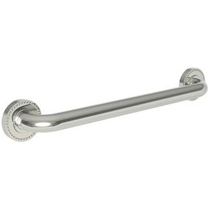 N1020-3918/15 Amisa Grab Bar Bathroom Accessory - Polished Nickel - Natural N1020-3918/15 Amisa Grab Bar Bathroom Accessory - Polished Nickel - Natural