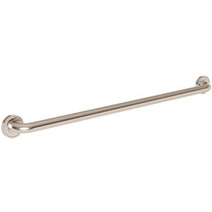 N1020-3936/15 Amisa Grab Bar Bathroom Accessory - Polished Nickel - Natural N1020-3936/15 Amisa Grab Bar Bathroom Accessory - Polished Nickel - Natural