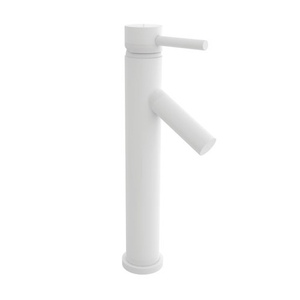 N1508/50 East Linear Vessel Filler Bathroom Faucet - White N1508/50 East Linear Vessel Filler Bathroom Faucet - White