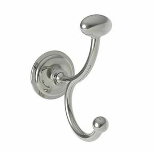 N1600-1660/15 Miro Robe Hook Bathroom Accessory - Polished Nickel - Natural