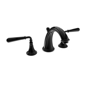 N1740/54 Bevelle 8'' Widespread Bathroom Faucet - Gloss Black N1740/54 Bevelle 8'' Widespread Bathroom Faucet - Gloss Black